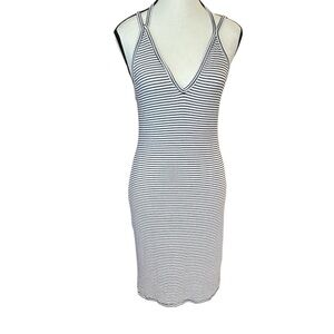 PST Black and White Striped Dress